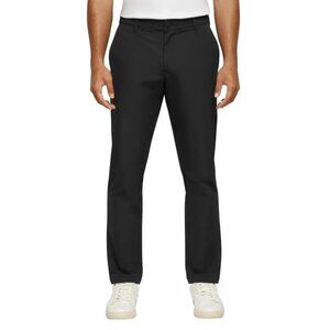 NEW Banana Republic Men's 36x29 Flat Front Pants Slim Fit Black Polyester